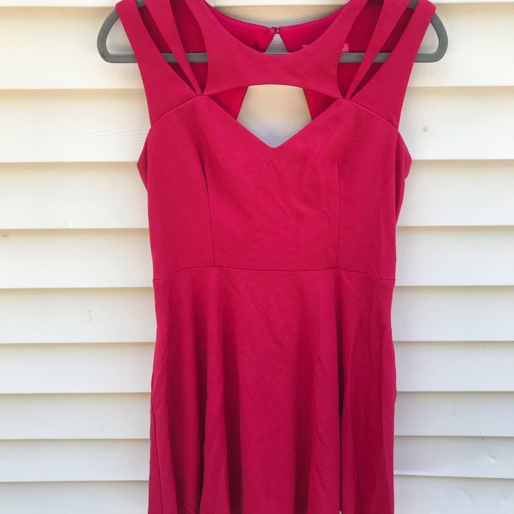 Betsey Johnson Hot Pink Dress Sz 10